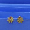 22KT GOLD STAR STUDS FOR WOMEN 