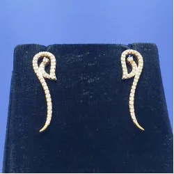22KT GOLD STYLISH BLUETOOTH EARRING