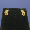 22KT GOLD THREE STONE FANCY BLUETOOTH EARING