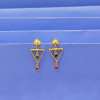 22KT GOLD TRIANGLE DROPS EARRING FOR WOMEN 