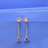 22KT GOLD TRIANGLE HANGING WOMEN EARING