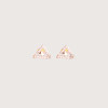 22KT GOLD TRIANGLE SHAPED FANCY EARRING