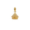 22KT GOLD TRIANGLE SHAPED FANCY PENDANT 