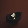 22KT GOLD UNIQUE HEART AND FLOWER SHAPED FANCY WOMEN RING