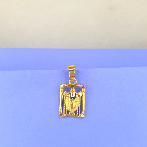 22KT GOLD UNIQUE PERUMAL PENDANT 