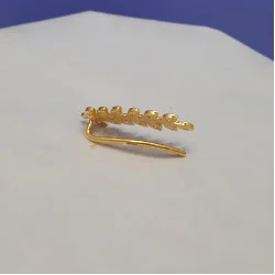 22KT GOLD UNQUE LEAFY BLUETOOTH EARRINGS