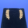 22KT GOLD UNQUE LEAFY BLUETOOTH EARRINGS