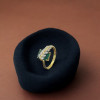 22KT GREEN STONE WOMEN FANCY RING