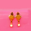 22KT Gold Peacock Antique Earrings