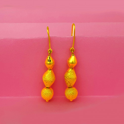 22KT Gold Thusi Hanging Earrings