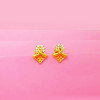 22KT Gold Triangle Shaped Earrings