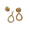 3 in 1 22KT Pear Shaped Gold Earrings 3 in 1 22KT Pear Shaped Gold Earrings