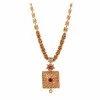 22KT Gold Antique Stone Necklace