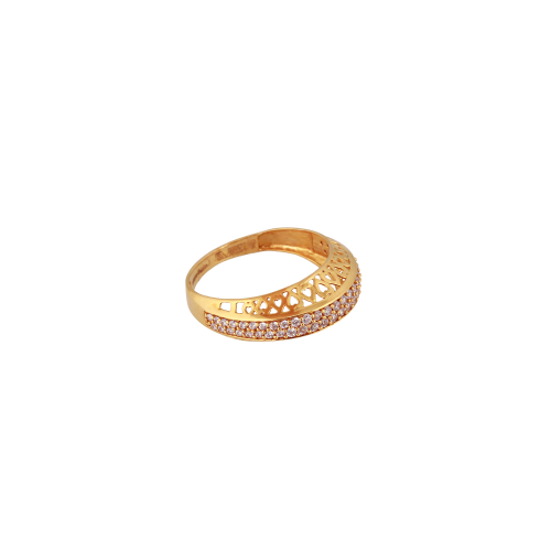 22KT  Gold Zircon Ring