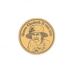 Double Sided Photo Engraved 22K 4gm Gold Coin