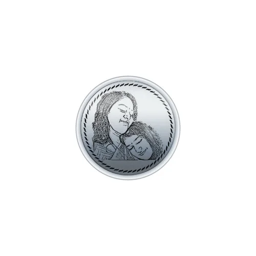 Double Sided Photo Engraved 999KT 5gm Silver Coin