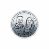 Double Sided Photo Engraved 999KT 50gm Silver Coin