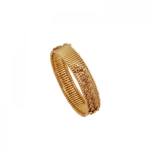 22KT Gold Antique Plain Bangle