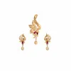 22KT Gold Hongkong Setting Stone Pendant And Eartops