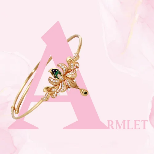 22KT Gold Stone Armlet (Vanki) 22KT Gold Stone Armlet (Vanki)
