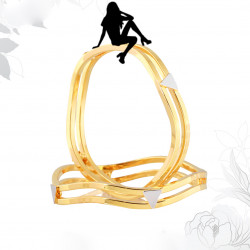 22KT Gold  S - Bend Bangle