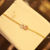 22KT Gold Eternal Bond Dual Heart Bracelet 22KT Gold Eternal Bond Dual Heart Bracelet