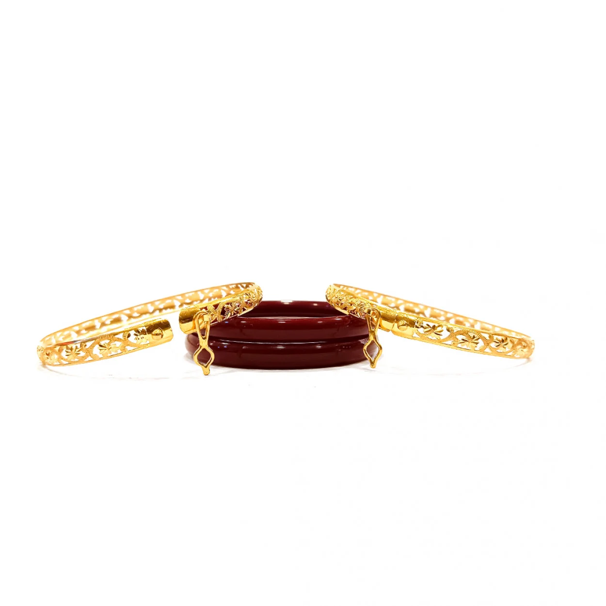 Interchangeable on sale gold bangles