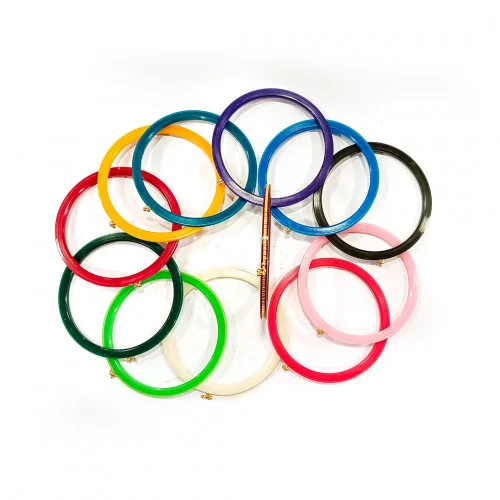 22kt Feather weight Multicolor Gold Bangles