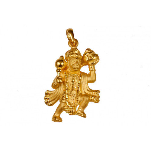 24KT Gold Hanuman Pendant