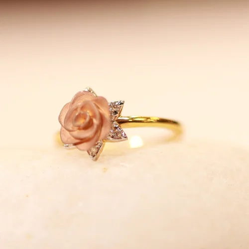 22KT Rose Bloom Gold Ring