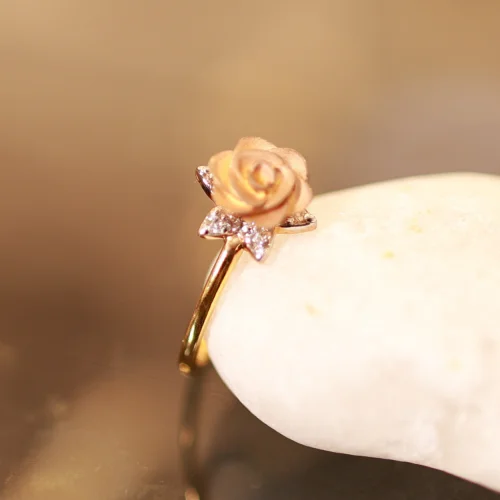 22KT Rose Bloom Gold Ring