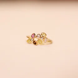 22KT GemBloom Harmony Gold Ring