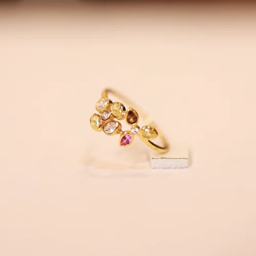 22KT GemBloom Harmony Gold Ring