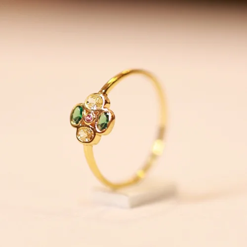 22KT Gold Elysian Bloom Ring