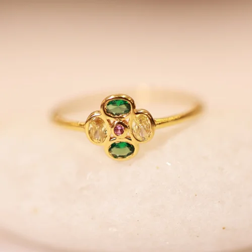 22KT Gold Elysian Bloom Ring