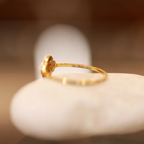 22KT Gold Elysian Bloom Ring