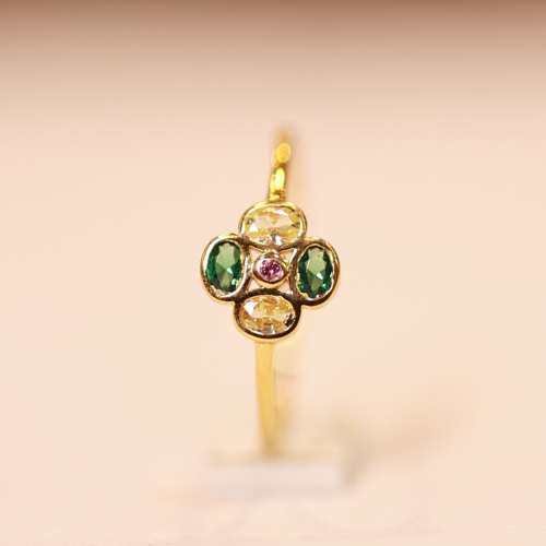 22KT Gold Elysian Bloom Ring