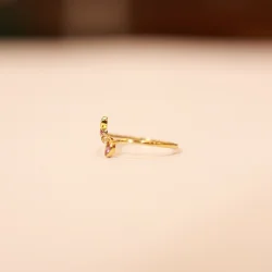 22KT Gold Radiant Loop Ring