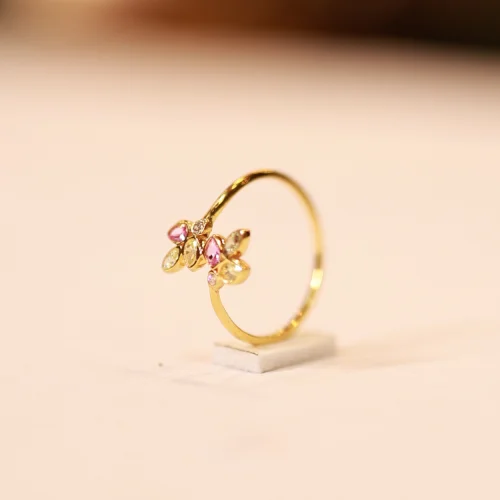 22KT Gold FloraTwist Ring
