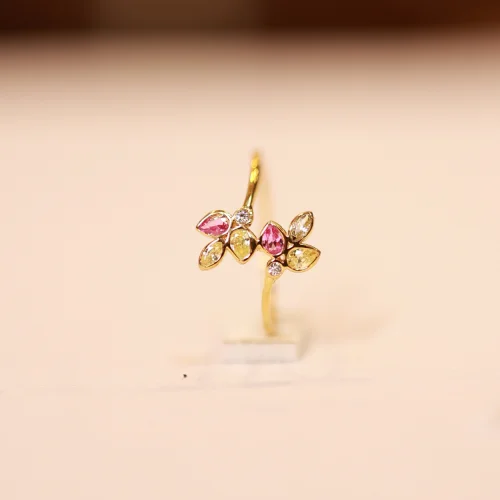 22KT Gold FloraTwist Ring