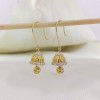 18kt Gold Ball Drop Earrings - Exquisite Gold Jhumka Design in India