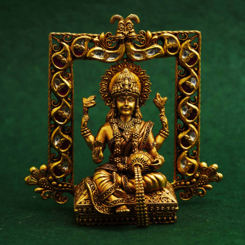 22KT Gold Kundan Lakshmi Idol
