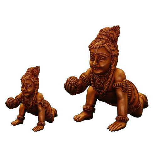 22KT Gold Lodaa Krishna Idols
