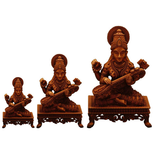 22KT Gold Paata Saraswathi Idols
