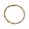 18KT Gold Italian Rose Gold Colour Stretch Bracelet