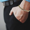 18KT Gold Italian Rose Gold Colour Stretch Bracelet 03