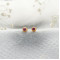 18kt Gold Red Ball Kids Earring