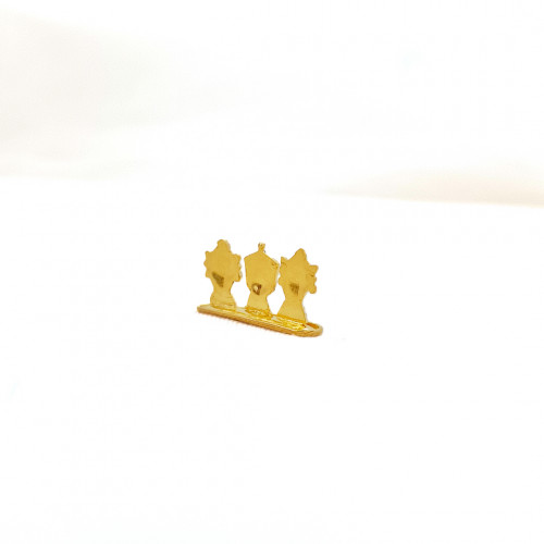 22Kt Gold Sangu, Chakram, Namam (Miniature)
