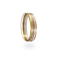 Buy  Best Gold Bangles Online | Beautiful 18KT Gold 6 Thin Bangles