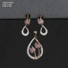 18KT Gold Mother of Pearl Pendant Set
